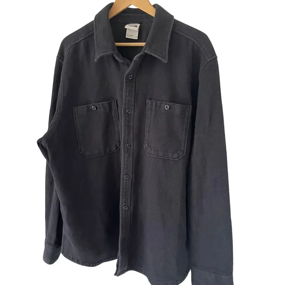 The North Face Men's Overshirt 100% Cotton Button Down Casual Shirt Sz XXL